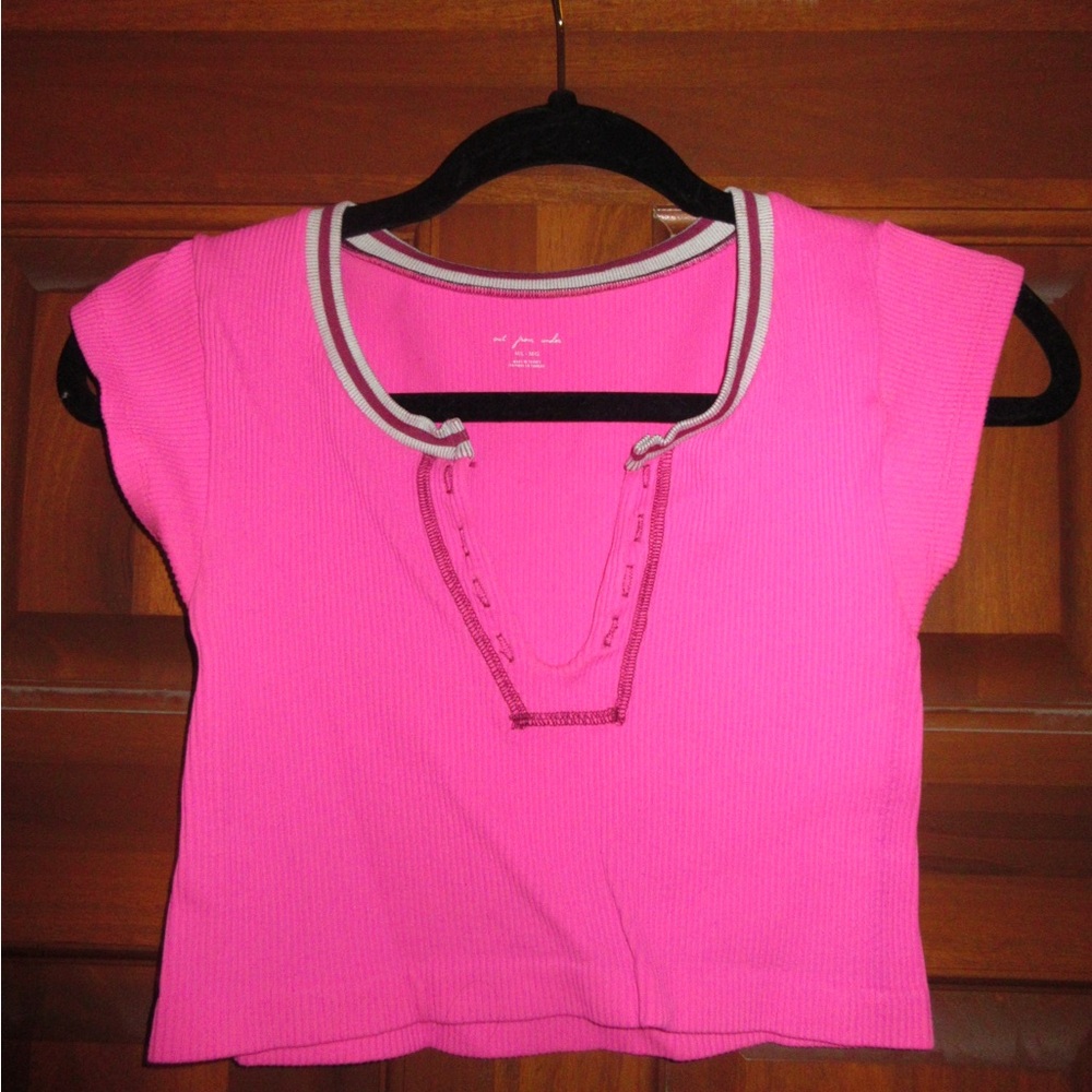 Urban Outfitters “Out From Under” Bright Pink Crop Top